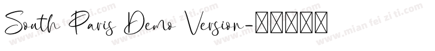 South Paris Demo Version字体转换
